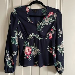 Banana Republic Floral Blouse S Petite